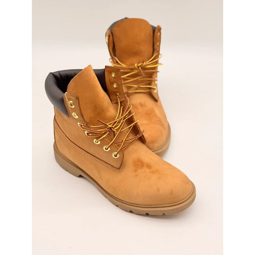Timberland 6 Inch Premium Waterproof Boot Wheat Nubuck Mens 10 TB118094231